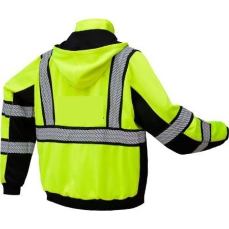 GSS SAFETY GSS Safety Class 3 Teflon Protection Heavy Weight Sweatshirt w/Segment Tape-3XL 7511-3XL